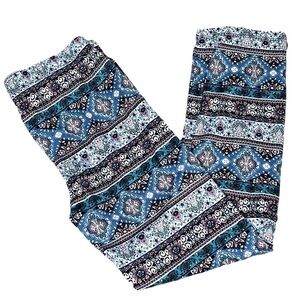 Knit Works Patterned Multicolor Kids Play Leggings Pants